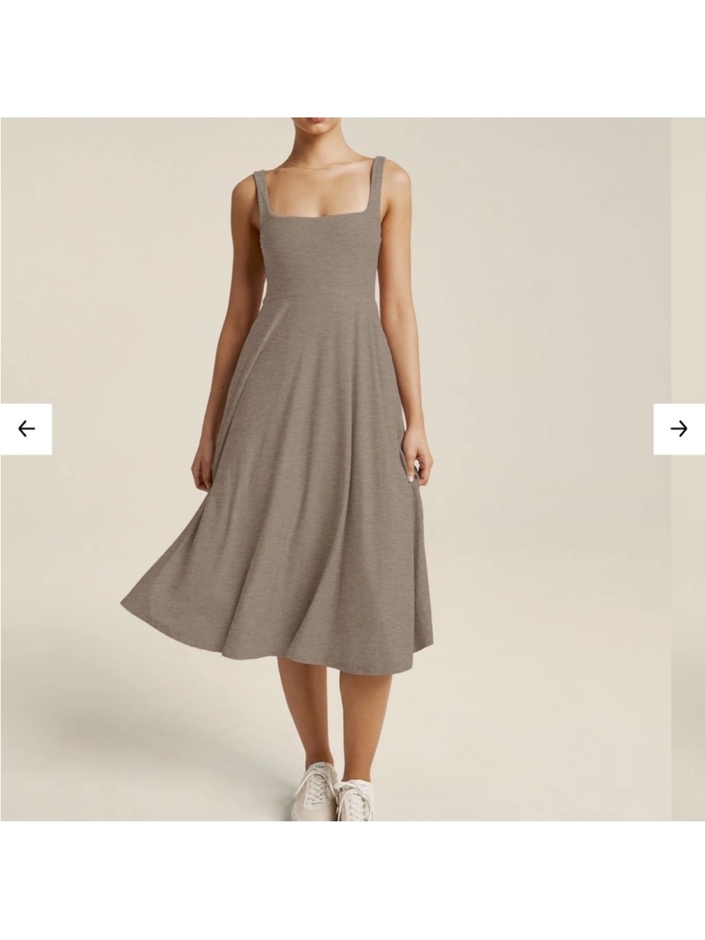 Beyond Yoga Featherweight At The Ready Square Neck Dress XS